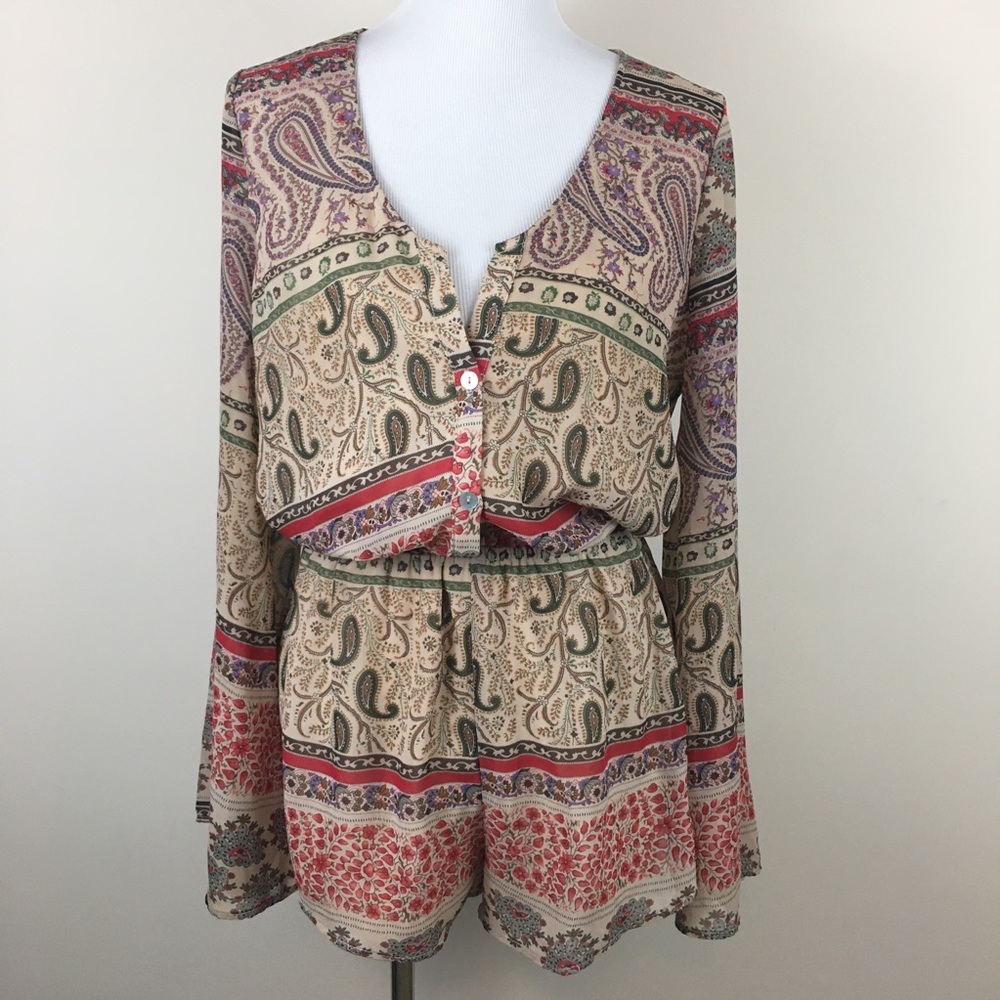 Show Me Your Mumu Red Rocks Romper Lady Paisley